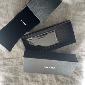New PRADA sunglasses case and box only (no sunglasses)